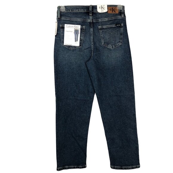 CALVIN KLEIN HIGH RISE VINTAGE STRAIGHT JEANS NEW WITH TAG - Picture 12 of 12